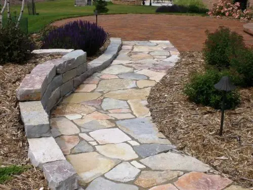 DIY Stone Walkway