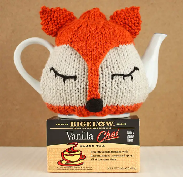 Knitting Pattern for Fox Hot Pot Tea Cosy Cover