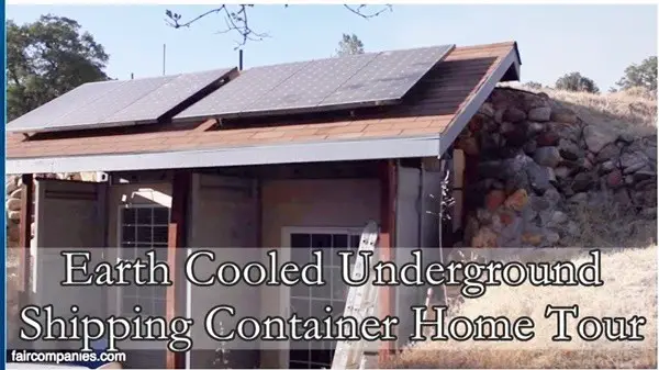 Earth Cooled Underground Shipping Container Home Tour