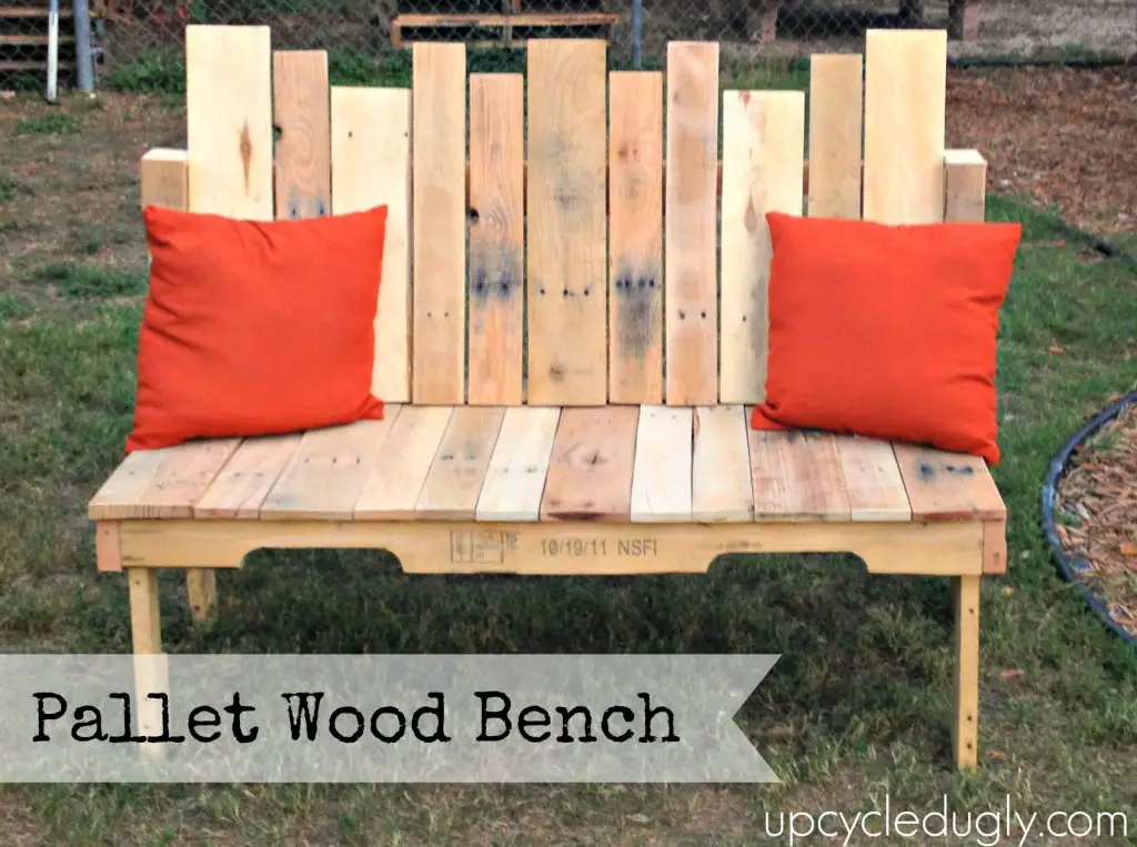 Build Repurposed Wood Pallet Bench DIY Project