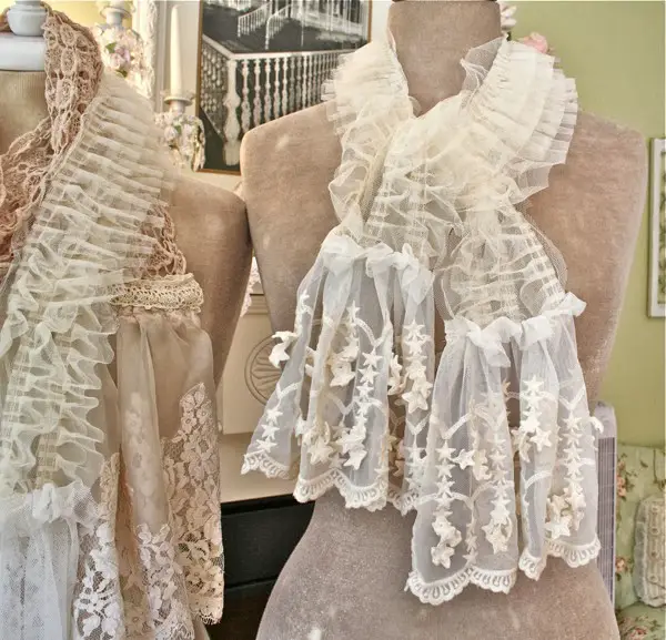 Sew Sheer Lace Linen Vintage Inspired Scarves Project