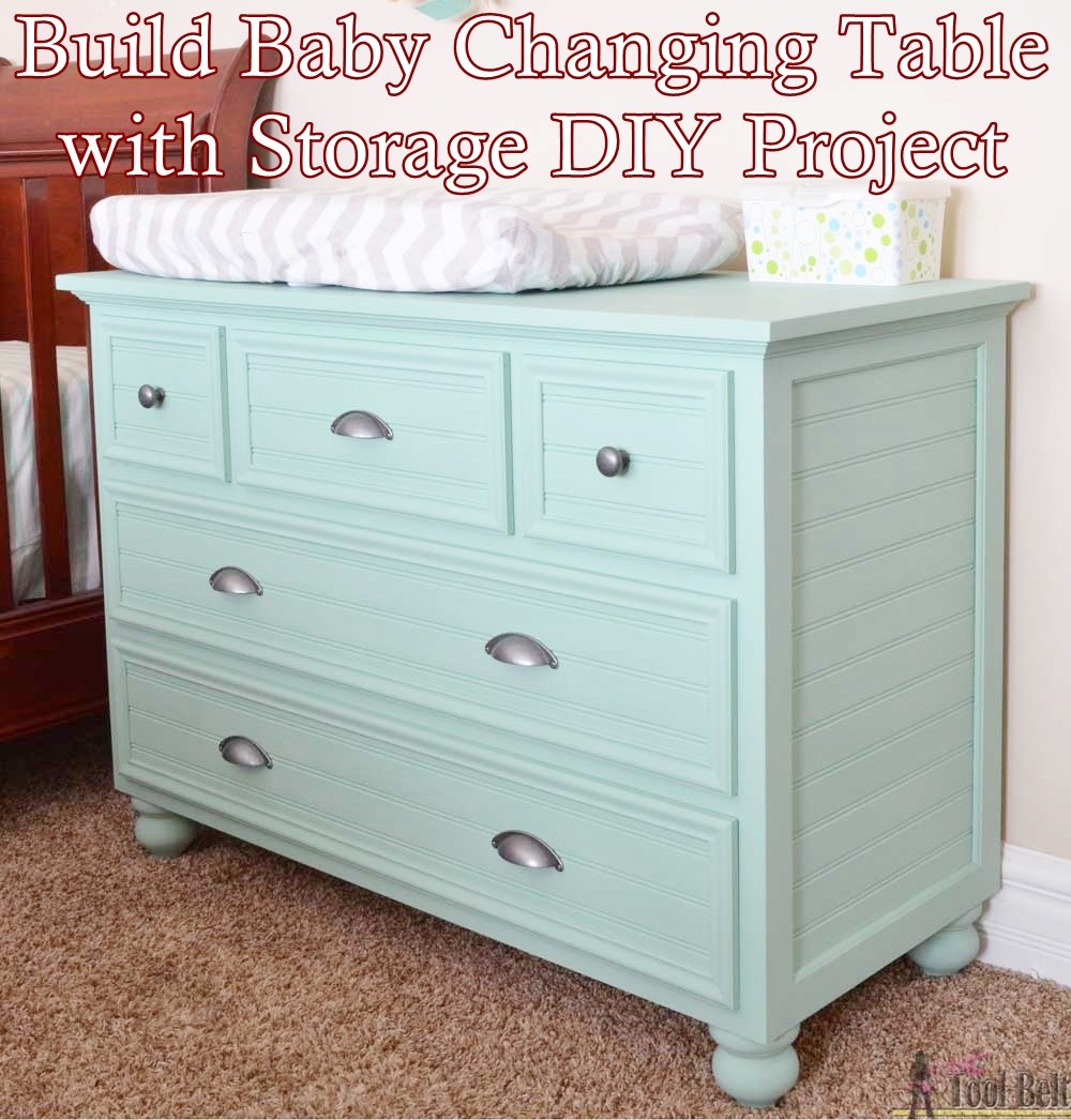 Build Baby Changing Table with Storage DIY Project