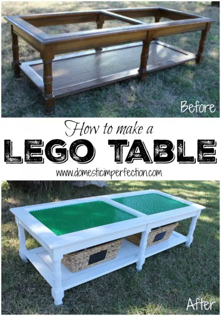 Make Legos Toy Table from Coffee Table DIY Project