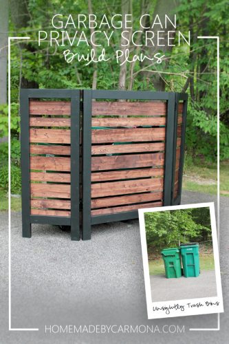 DIY Privacy Screen to Hide Trash Cans