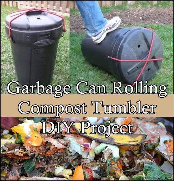 Garbage Can Rolling Compost Tumbler DIY Project