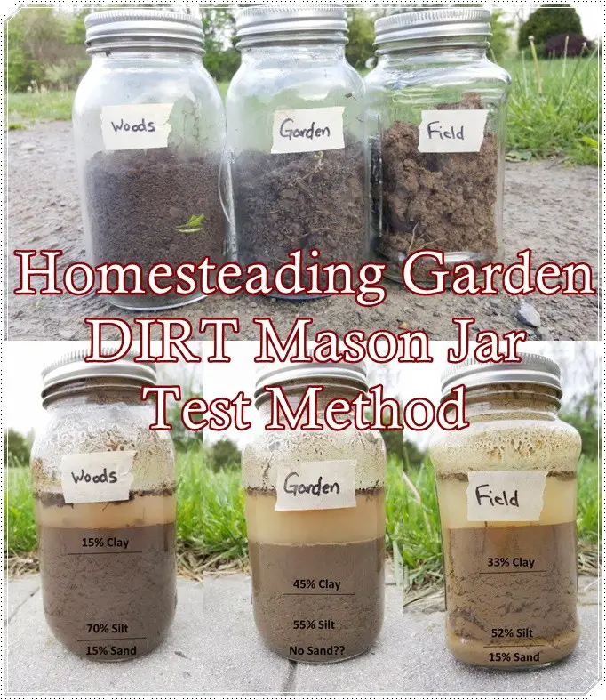 Homesteading Garden DIRT Mason Jar Test Method