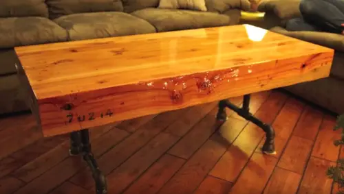 Making a Coffee Table Out of an Engineered Wood Beam