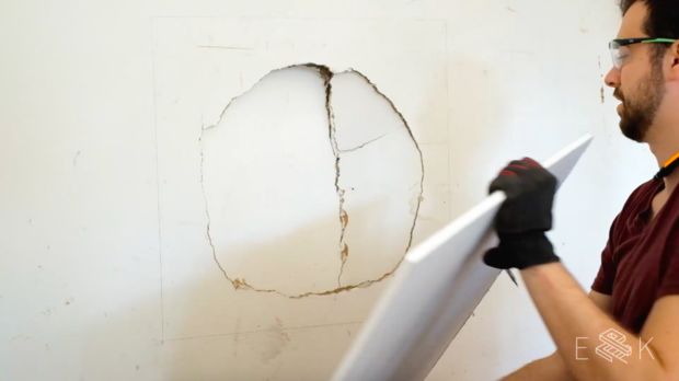 Patch Large Holes in House Drywall DIY Project