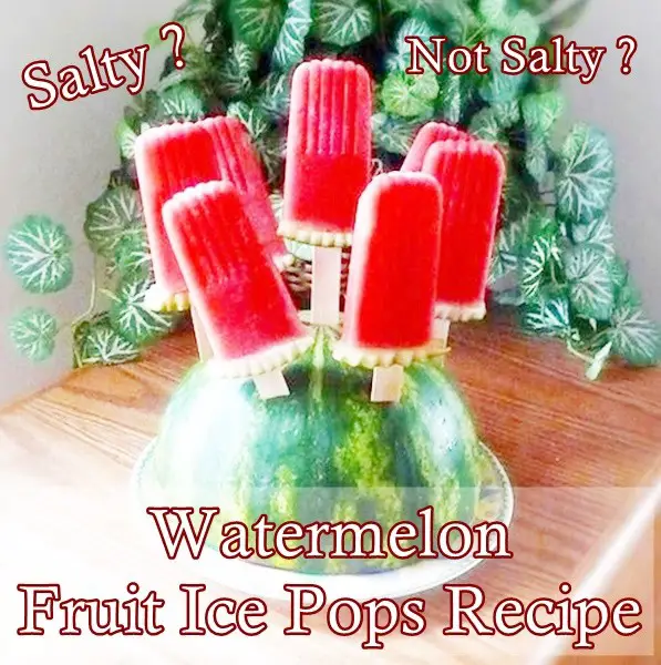 Fresh Watermelon Fruit Ice Pops Recipe