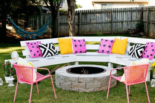DIY Fire Pit Seating