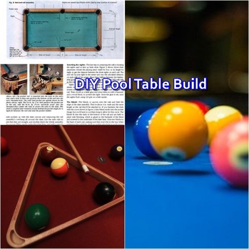 DIY Pool Table Build Free Plans
