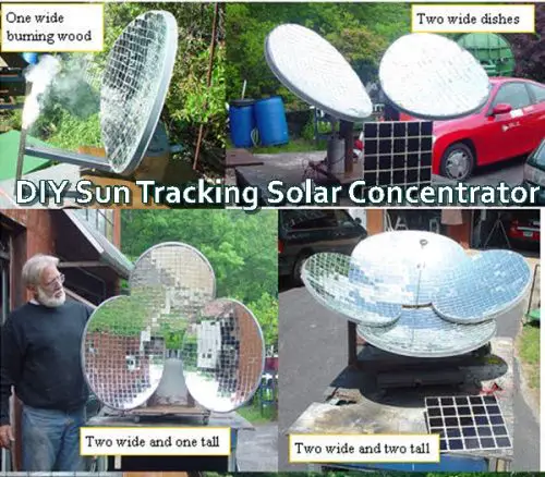  Sun Tracking Solar Panel Concentrator DIY Project - Alternative Energy 