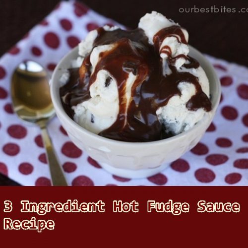 3 Ingredient Hot Fudge Sauce Recipe