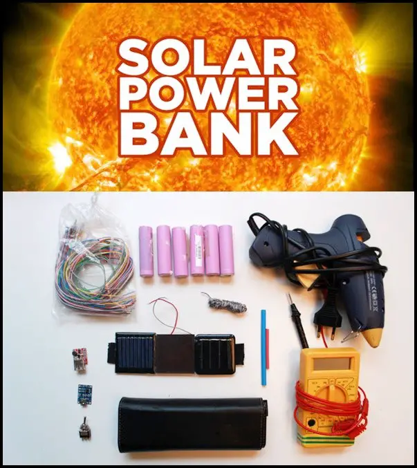 Build Portable Solar Charging Battery Bank DIY Project 