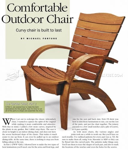Build Your Own Curved Garden Chair