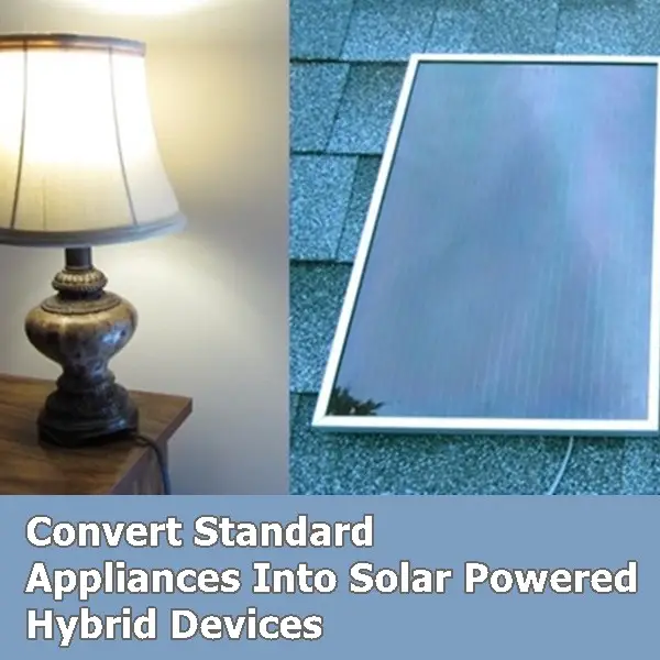 Convert Standard Appliances Into Solar Powered Hybrid Devices
