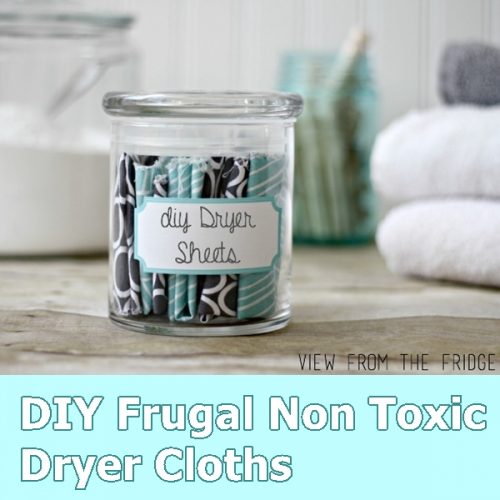 DIY Frugal Non Toxic Dryer Cloths