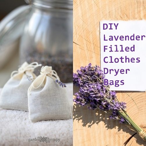 Homemade Lavender Filled Clothes Dryer Bags for Scented Laundry - Alternative to Dryer Sheets