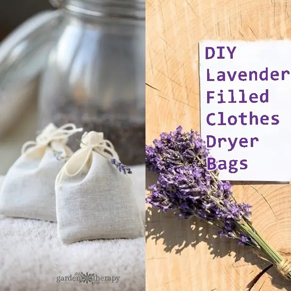 DIY Lavender Filled Clothes Dryer Bags