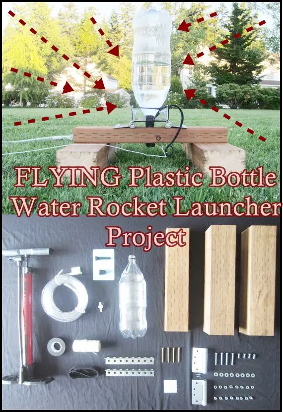 FLYING Plastic Bottle Water Rocket Launcher DIY Project Summer Fun Science 