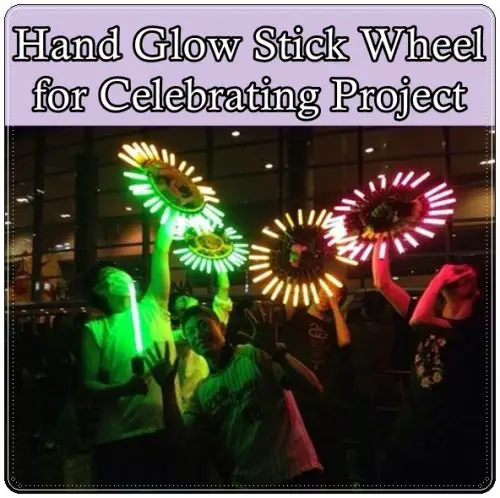 Hand Glow Stick Wheel for Celebrating Project