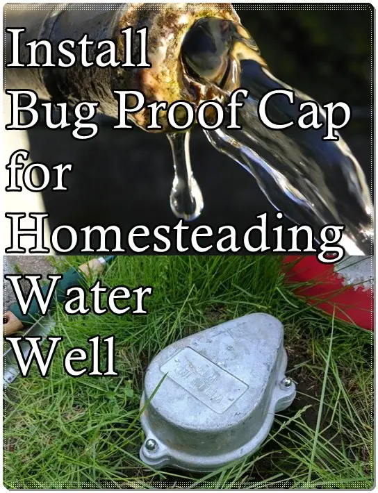 Install Bug Proof Cap for Homesteading Water Well