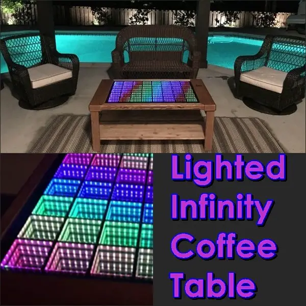Lighted Infinity Coffee Table DIY Project
