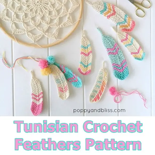 Tunisian Crochet Feathers Pattern