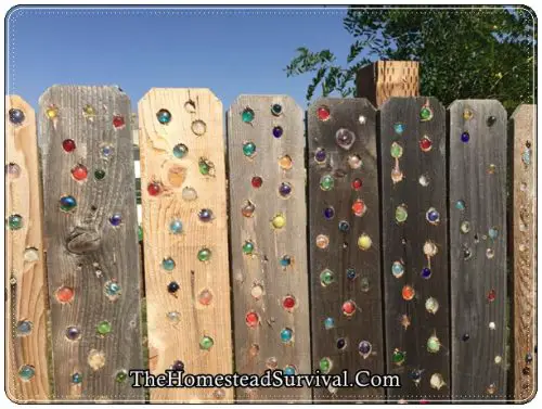 How To Add Glass Marbles to Garden Fence DIY Project