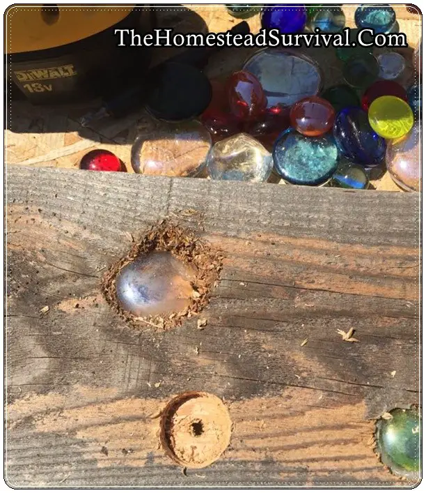 How To Add Glass Marbles to Garden Fence DIY Project
