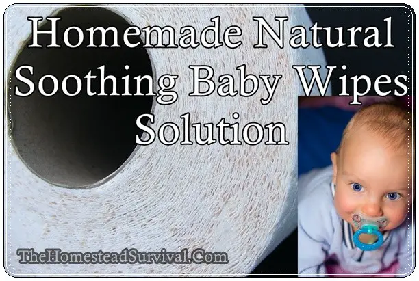 Homemade Natural Soothing Baby Wipes Solution