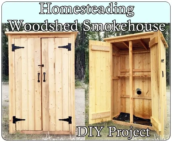 Homesteading Woodshed Smokehouse DIY Project