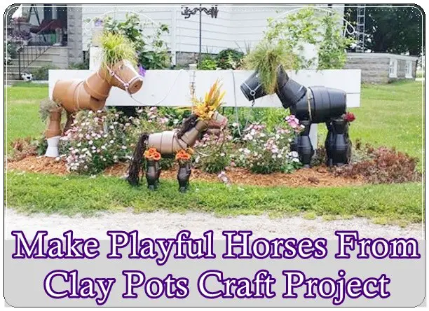 Make Playful Horses From Clay Pots Craft Project 