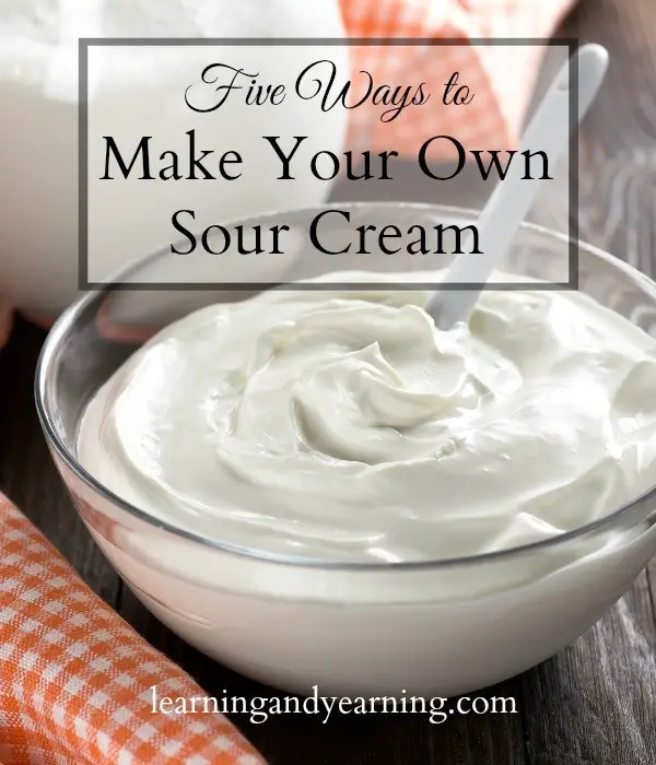 Making Homemade Sour Cream