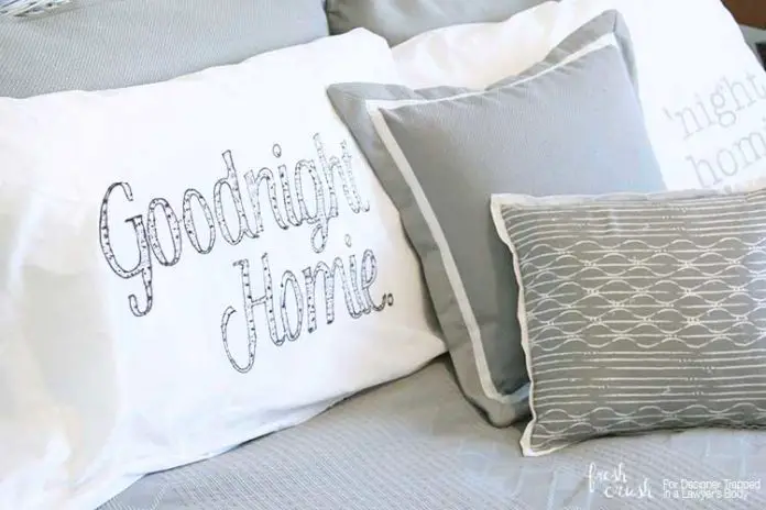 Printed Transfer Designs onto Pillowcases Craft Project