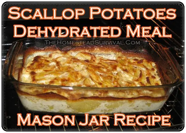Scallop Potatoes Dehydrated Meal Mason Jar Recipe