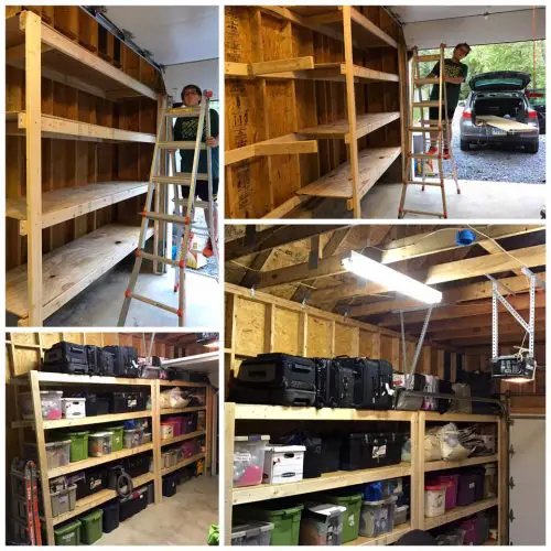 How To Build Garage Wood Storage, Do It Yourself Basement Storage Shelves