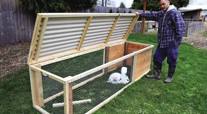 Build Homesteading Rabbit Hutch Tractor DIY Project 