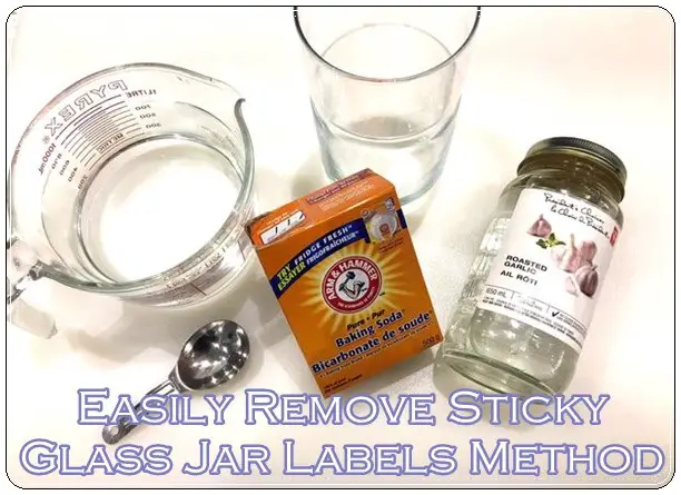 Easily Remove Sticky Glass Jar Labels Method