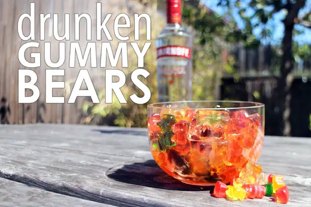 Make Drunken Gummy Bears Candy Snack Recipe 