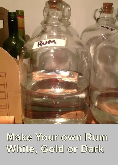 Make Your own Rum White Gold or Dark