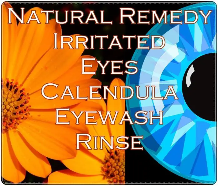 Natural Remedy Irritated Eyes Calendula Eyewash Rinse
