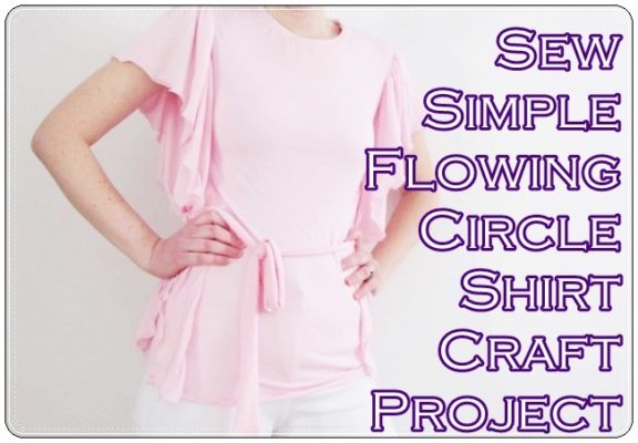 Sew Simple Flowing Circle Shirt Craft Project - The Homestead Survival