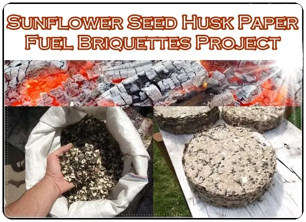 Sunflower Seed Husk Paper Fuel Briquettes Project