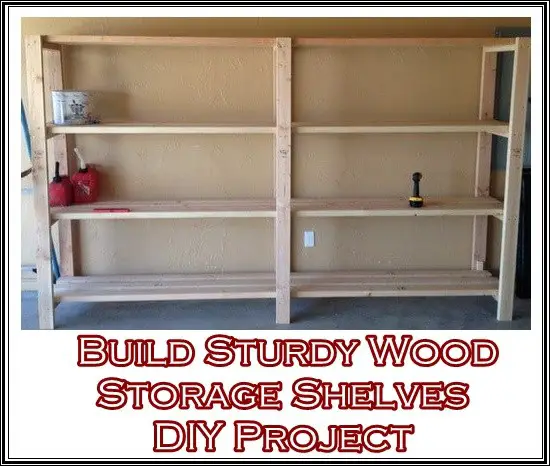 Build Sturdy Homestead Wood Storage Shelves DIY Project