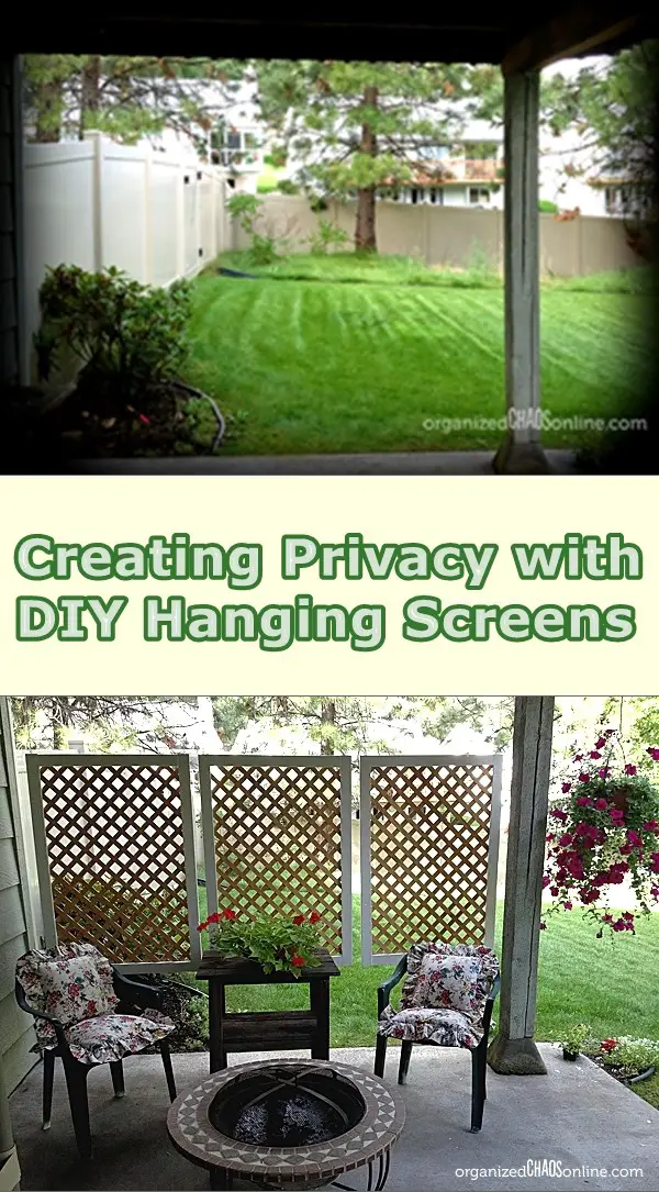 Creating Privacy DIY Hanging Screens