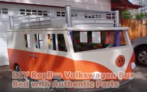 DIY Replica Volkswagen Bus Loft Bed with Authentic Parts