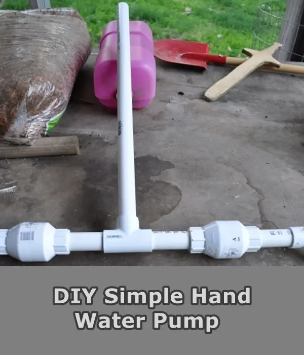 DIY Simple Hand Water Pump