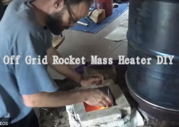Off Grid Rocket Mass Heater DIY