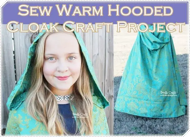 Sew Warm Hooded Cloak Coat Craft Project